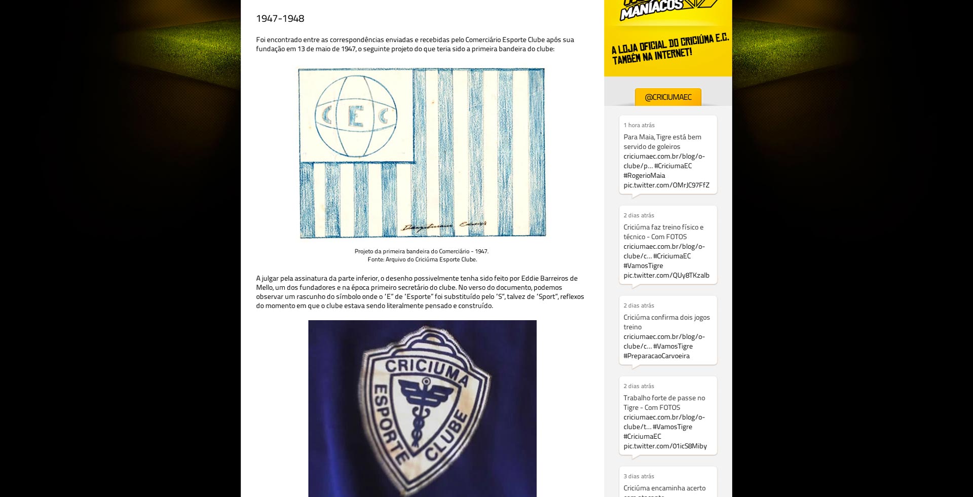 Criciúma Esporte Clube - Blog Post